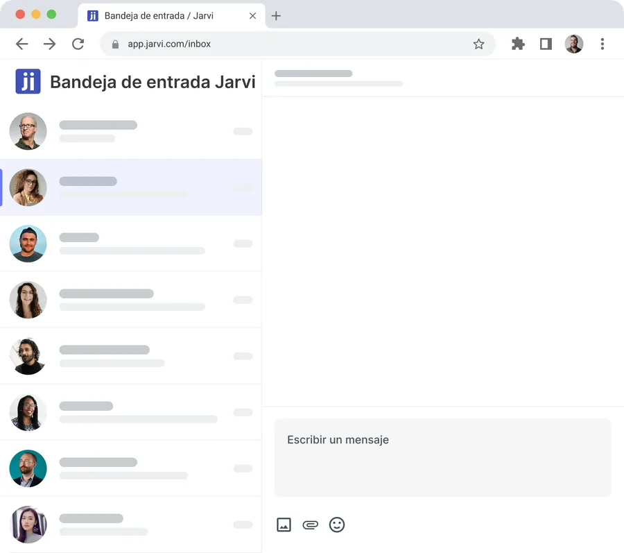 Jarvi application interface