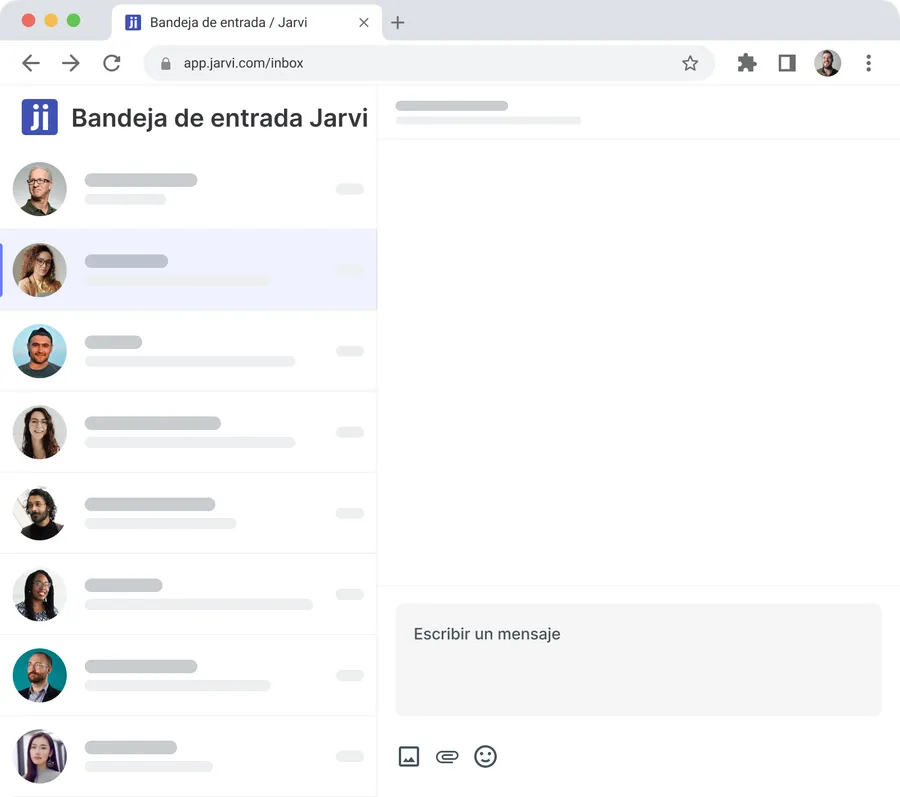 Jarvi application interface