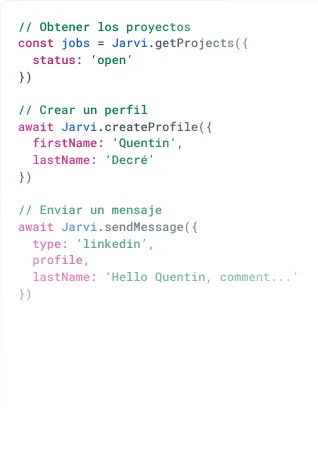 API e Integración