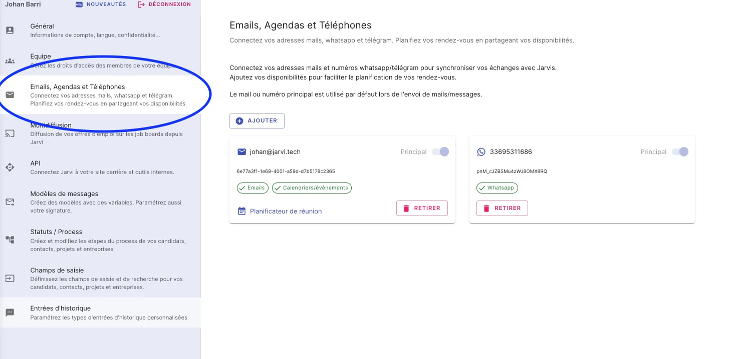 Comment connecter votre adresse email à Jarvi 1