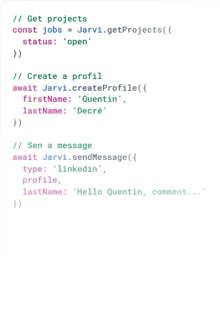 API, Make, Zapier, Slack and Teams