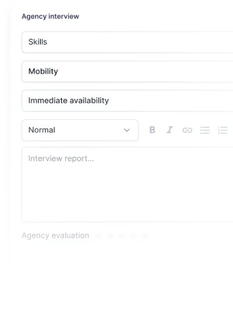 Custom evaluation criteria