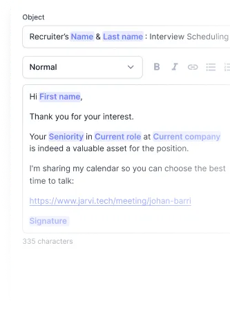 Message templates per desk