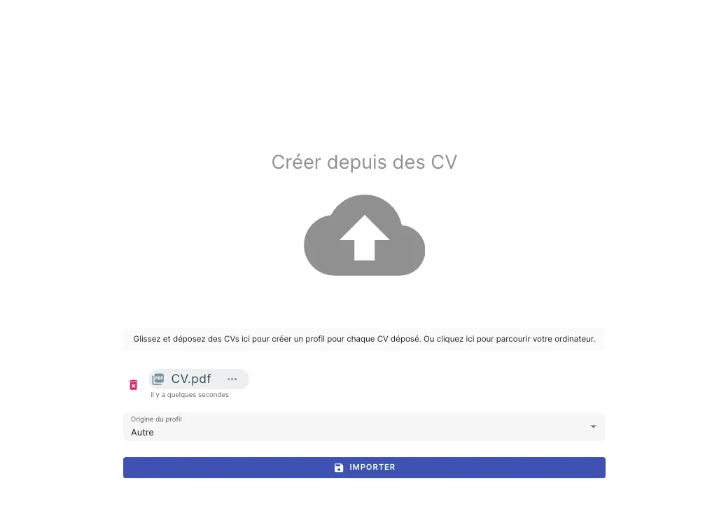 Créer un profil sur Jarvi à partir d’un CV 4