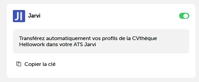 Applications tierces HelloWork