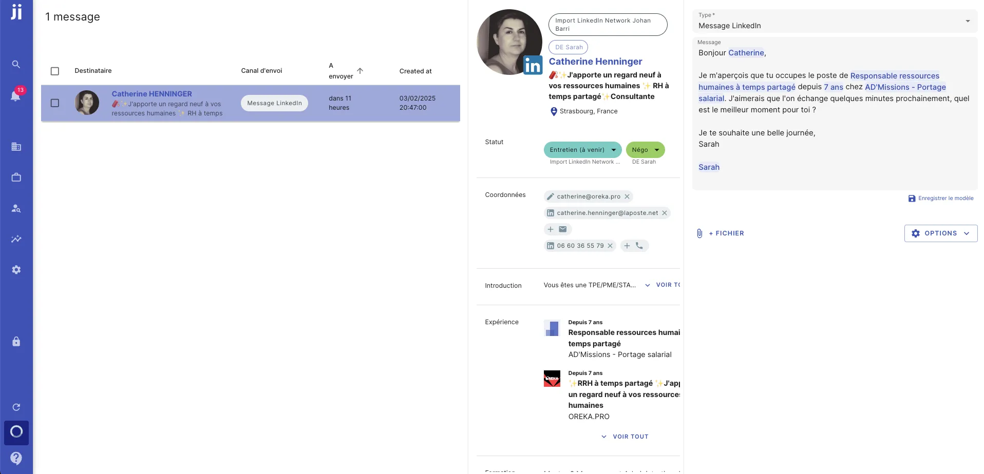 personnaliser statuts et process