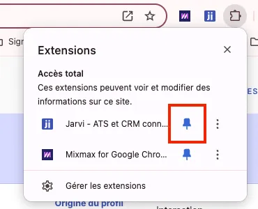 installer Jarvi Extension chrome 2