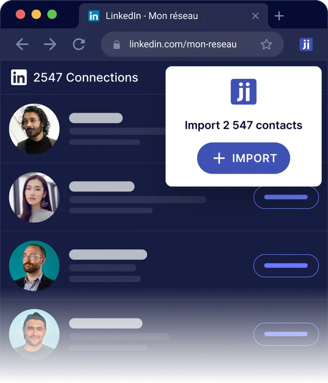 Import your LinkedIn network