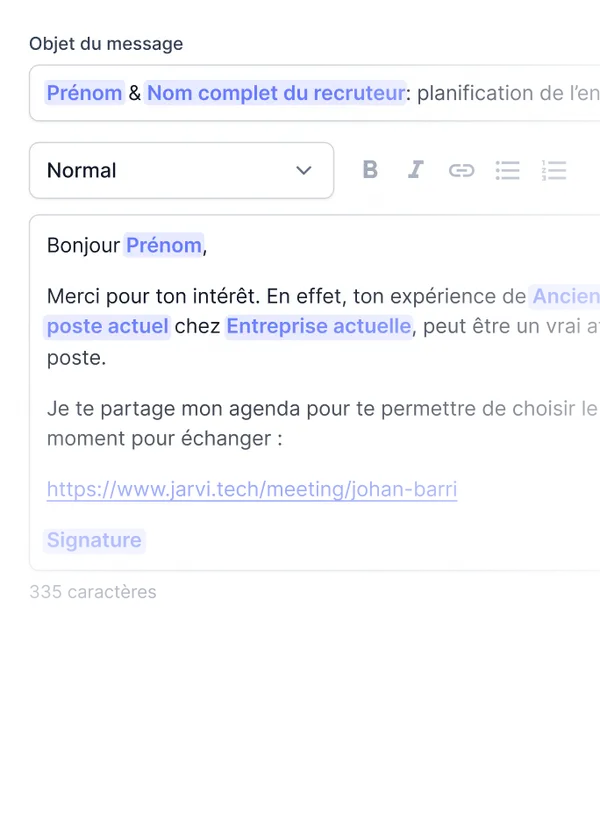 Modèles de messages