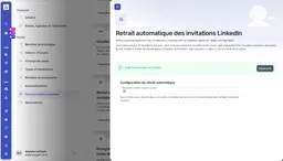 Import d'offres LinkedIn et retrait auto des invitations