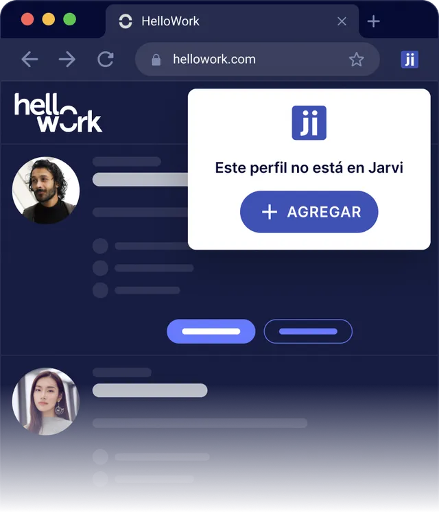 Importa un perfil de HelloWork