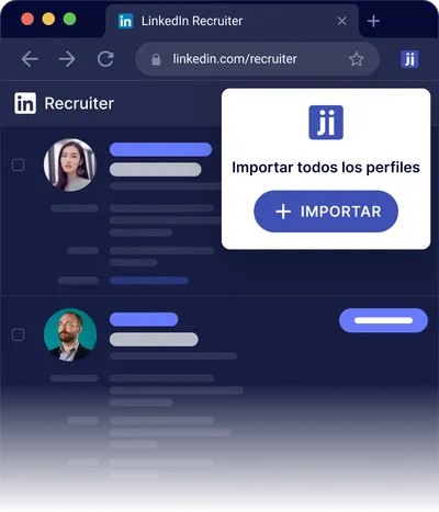 Importar un proyecto de LinkedIn Recruiter