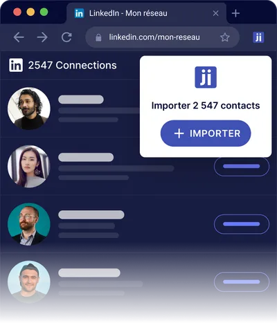 Importer son réseau LinkedIn